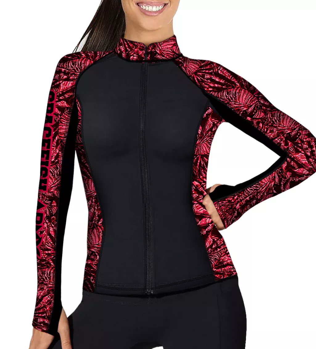 ECO-FRIENDLY FULL ZIP UP TURTLE TIE DYE RASH GUARD