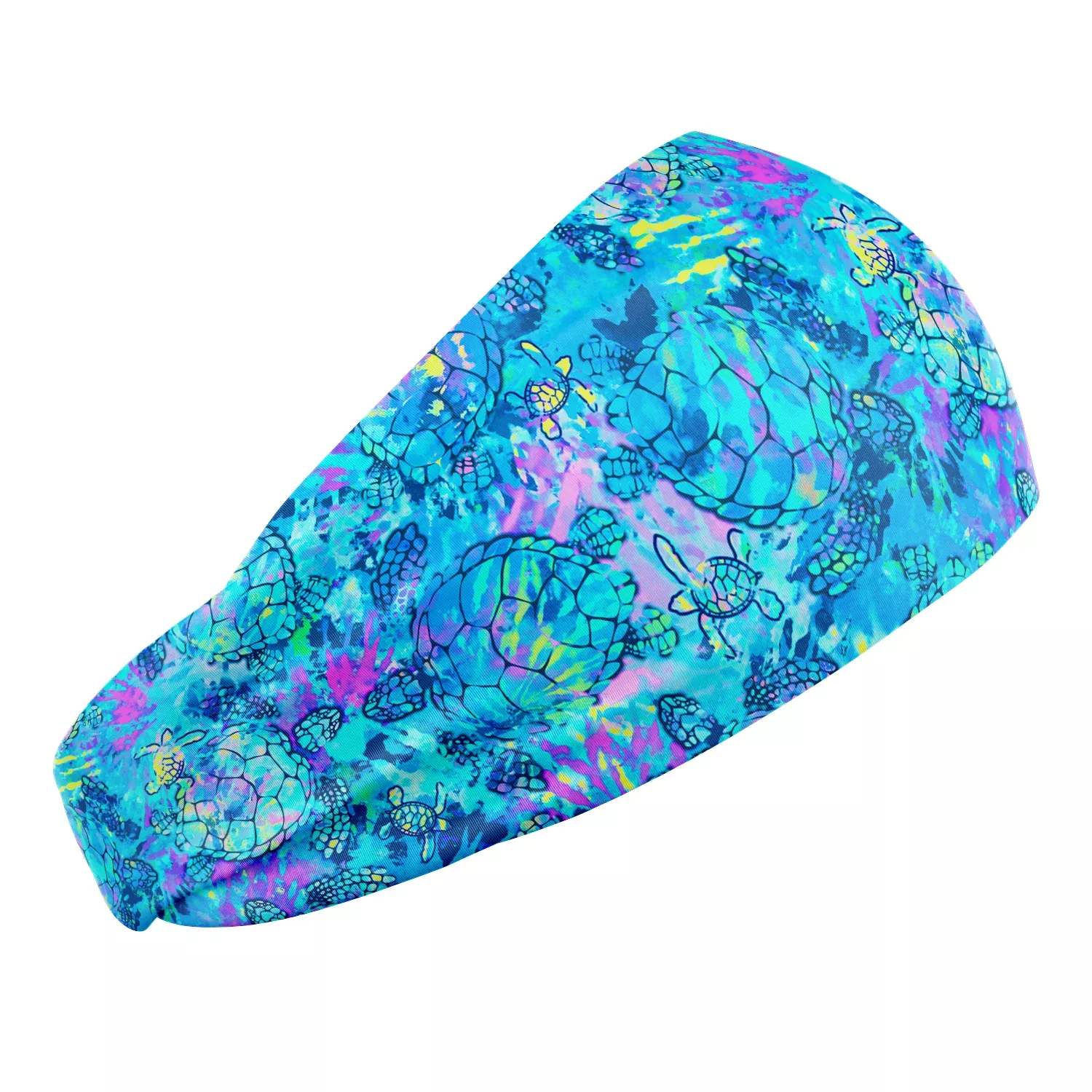 ECO-FRIENDLY FULL ZIP UP TURTLE TIE DYE RASH GUARD