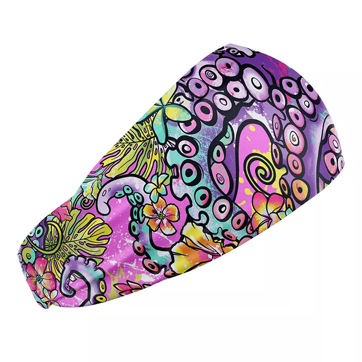 ECO-FRIENDLY OCTOFLORAL SPLATTERPARTY SCUBA HEADBAND
