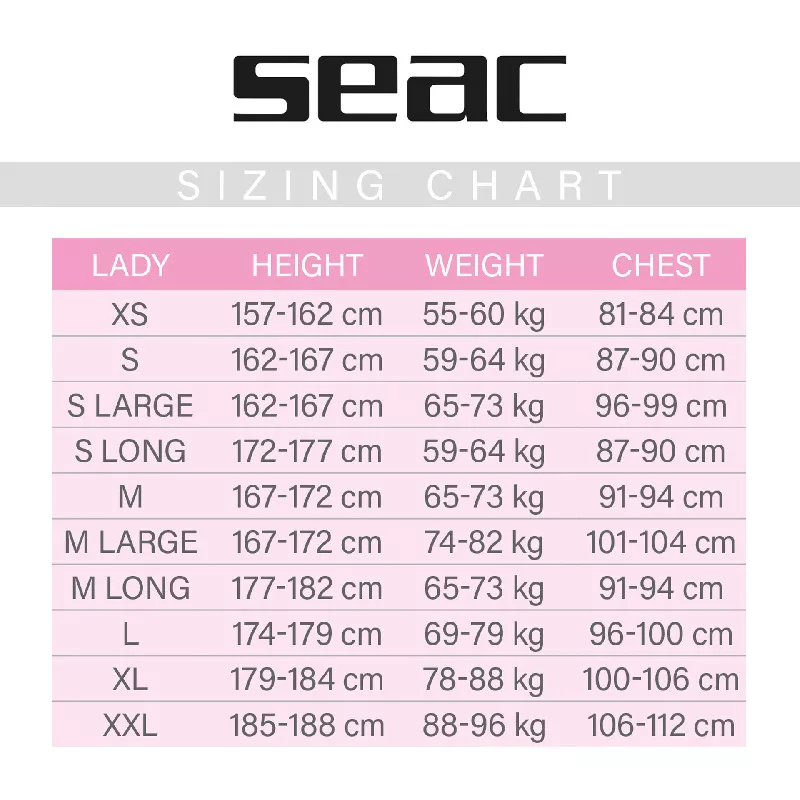 COMBINAISON SPACE 5 MM LADY SEAC