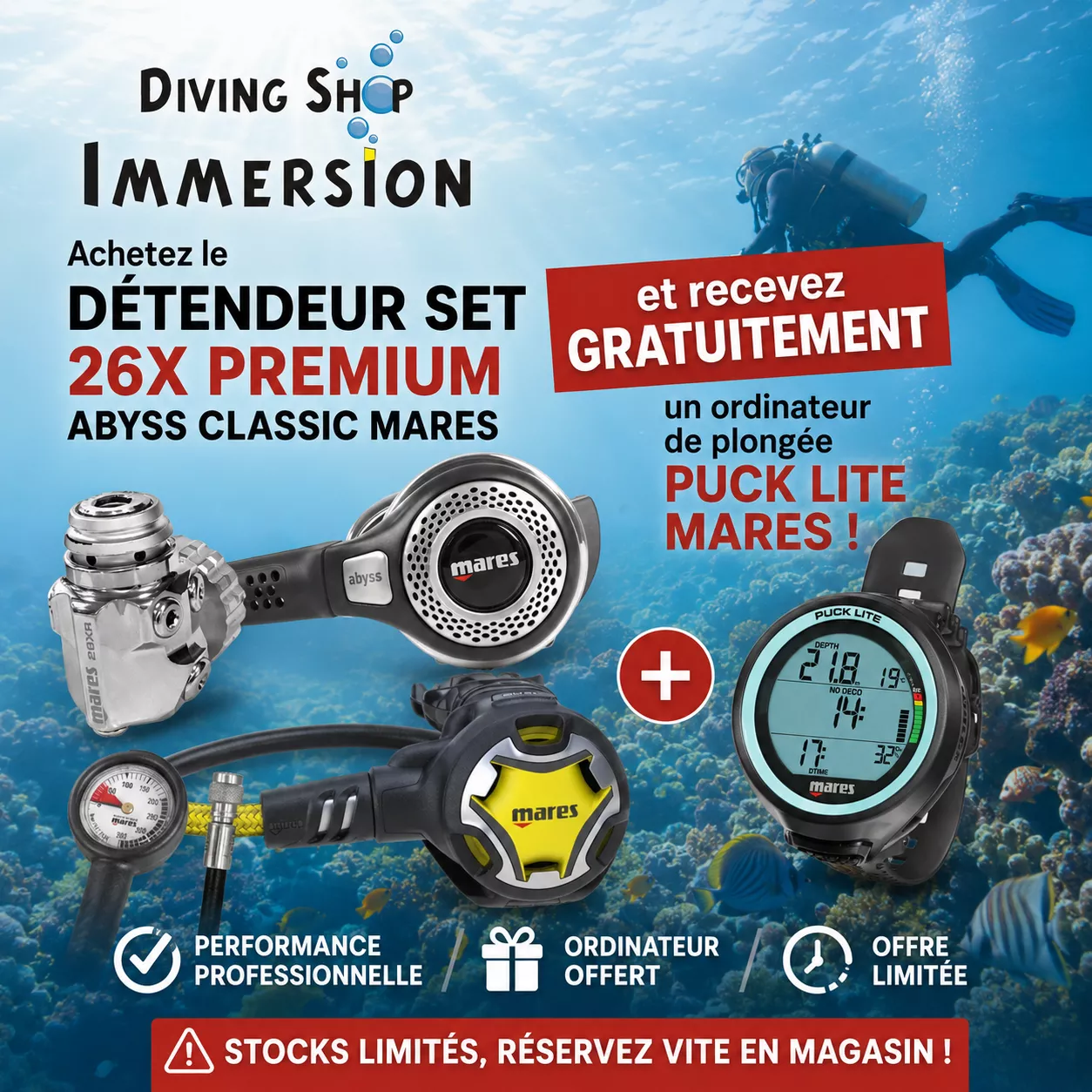 DETENDEUR SET 26X PREMIUM ABYSS CLASSIC MARES
